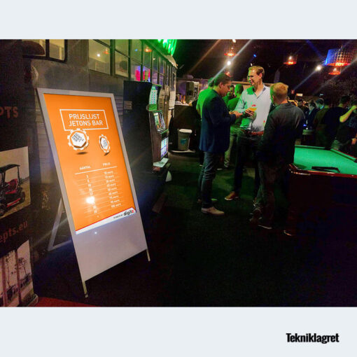 Digital trottoarpratare bar