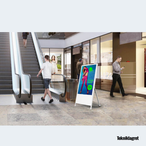 Digital trottoarpratare publika miljöer