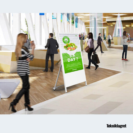 Digital trottoarpratare reception