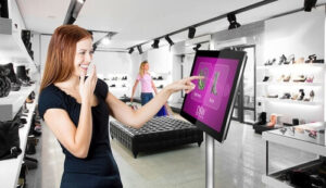 Tekniklagret pekskärm PCAP Dual OS Windows och Android detaljhandel butik