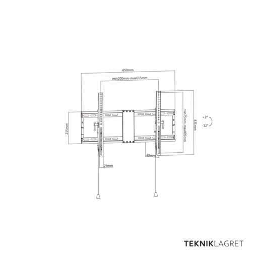 Väggfäste tiltbart 37