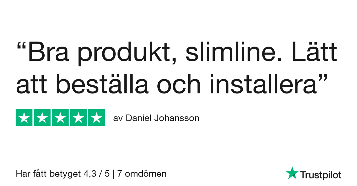 Trustpilot review Tekniklagret