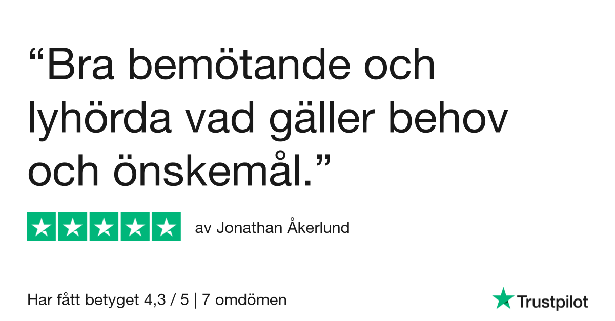 Trustpilot review Tekniklagret