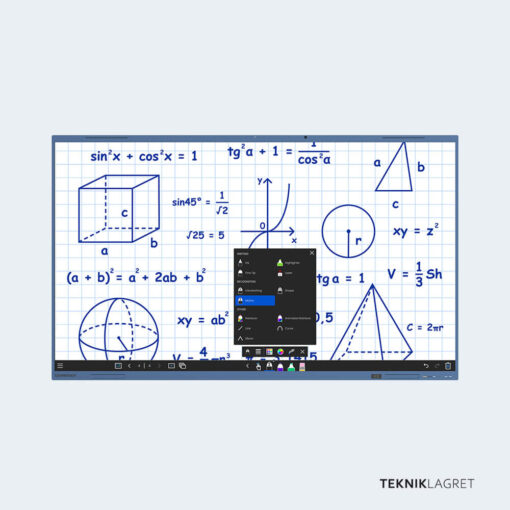 Clevertouch Impact Lux matematik skola Pekskärm Interaktiv skärm Tekniklagret
