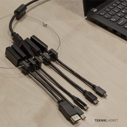 Modular HDMI multi adapter ring med vajer Tekniklagret
