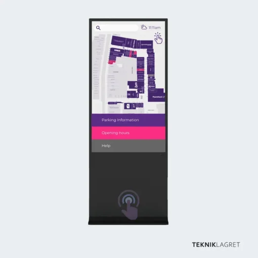 CM Totem Touch digital rollup karta kiosk pekskarm signage tekniklagret