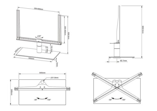 Bordsstativ skärm TV